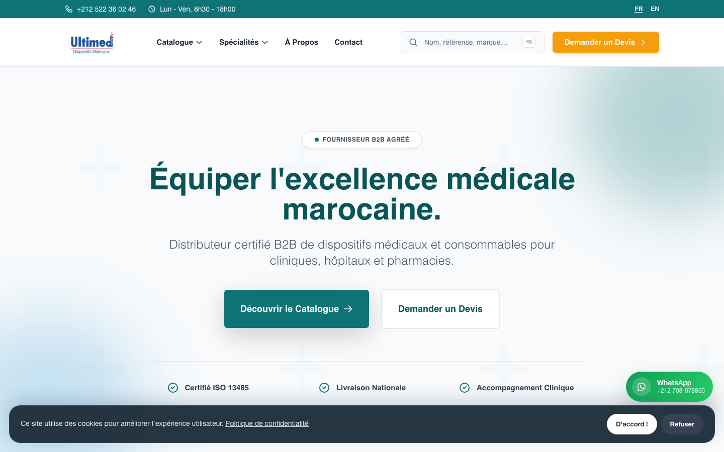 ULTIMED (ultimed.ma) — Cadena de Suministro Médico Hospitalario